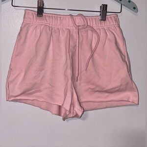 No Boundaries Light Pink Drawstring Athletic Lounge Shorts
